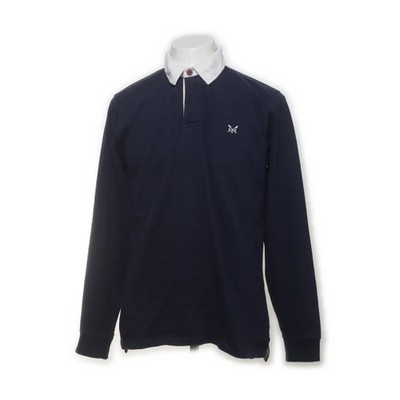 Crew Clothing Company, Rugby Shirt, Größe: M, TMPE091, Blau/Weiß, Baumwolle #YIy