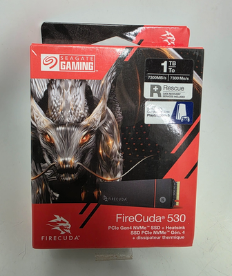 Seagate FireCuda 530 1TB Internal SSD PCIe Gen 4 x4 NVMe Heatsink