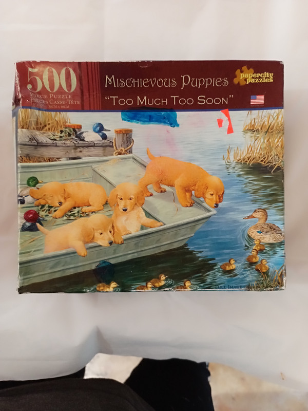 Papercity Puzzles Mischievous Puppies 500 Piece Puzzle