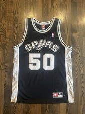Vintage Nike Authentic DAVID ROBINSON 50 San Antonio Spurs Jersey Size 44 Large