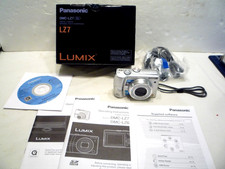 Panasonic Lumix DMC-LZ7 Silver Digital Camera 7.2MP 6x Zoom, Cables, Box Manuals