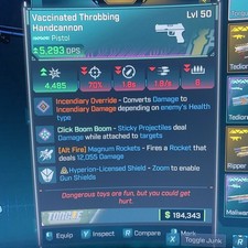 Borderlands 4⭐️NEW PEARLESCENT HANDCANNON ⭐️