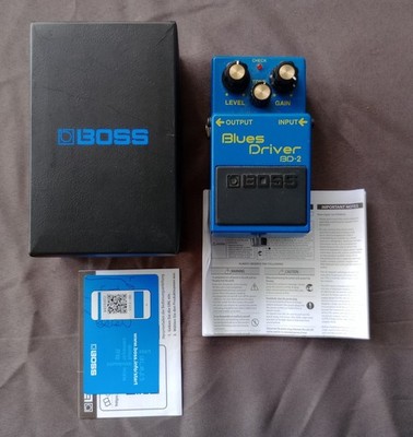 Boss BD-2 Blues Driver (Silver Label) Blue W/Original Box & Paperwork *FREE SHIP