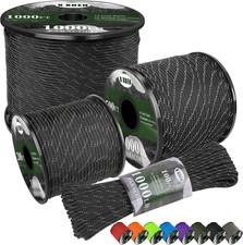Paracord Reflective 1000Lb, 50/100/200/500/1000Ft 4Mm, 13 Strand