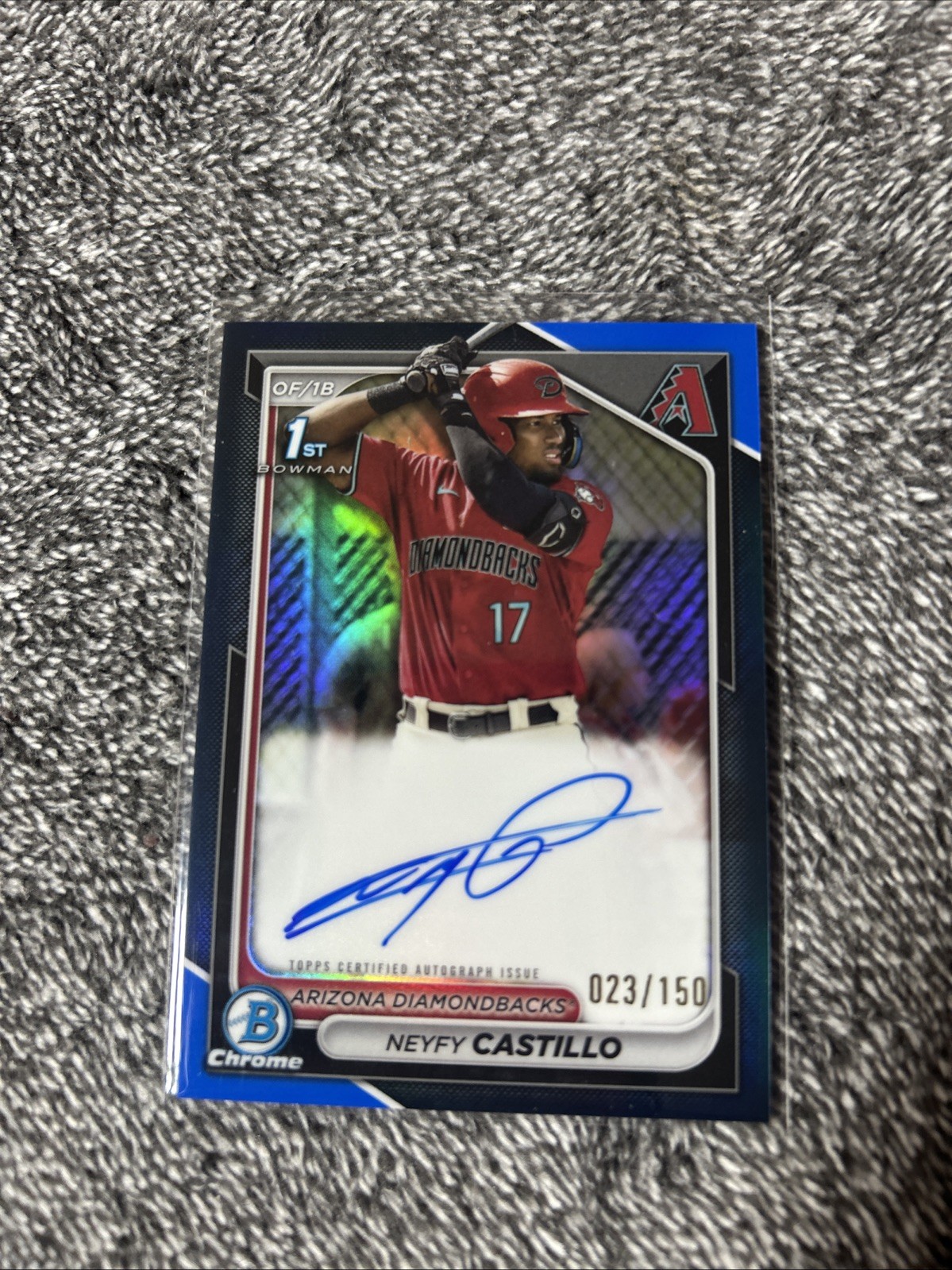 2024 Bowman Chrome Neyfy Castillo 1st Blue Auto /150 #CPA-NC