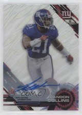 2015 Topps High Tek Pattern 1 Grass/Waves Auto Landon Collins #52 Auto 0je3