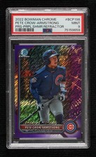 2022 Bowman Chrome Purple Shimmer Refractor Pete Crow-Armstrong PSA 9 MINT 1mq2