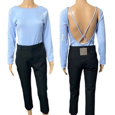 Le Lis Baby Blue Crisscross Bodysuit Size L