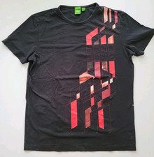 Hugo Boss Green Label Mens Sz M Medium Logo Regular Fit T-Shirt GRAPHIC