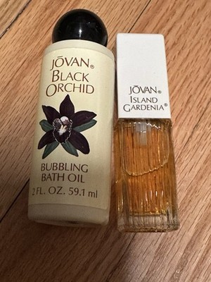 Jovan Island Gardenia Spray + Black Orchid Bath Oil 