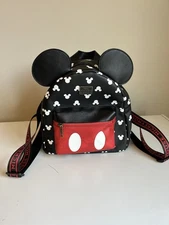Disney Bioworld Mickey Mouse Mini Backpack with 3D Ears & all over print 