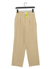 NA-KD Women's Suit Trousers UK 6 Tan Polyester
