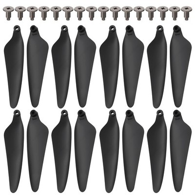 16PCS Foldable Propellers and Screws Replace Parts for Holy 2.68inch, Black 