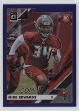 2019 Panini Donruss Optic Rookies Purple Prizm /50 Mike Edwards #136 13c1