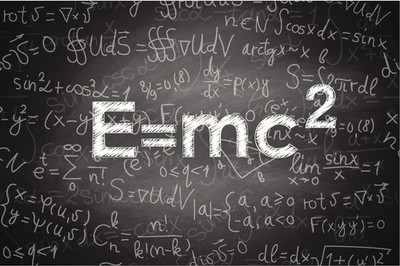 Physics Formula Mass Energy Equivalence Albert Einstein ArtPrint Poster 18x12