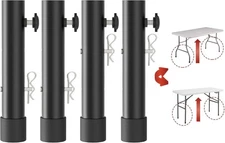 Folding table risers for Folding Tables Straight/Bent Leg(4-pack) (7.8 In (20cm