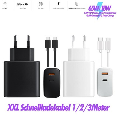Ulefone Armor 34,34 Pro,33,33 Pro 65W Schnellladegerät Dual USB-C Ladekabel