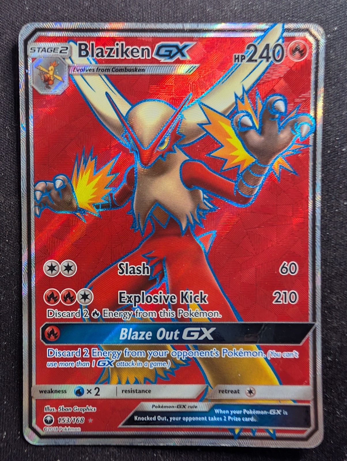 Blaziken GX - 153/168 - Celestial Storm (Pokemon) MP