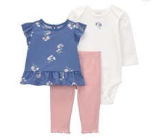 Carters Child Of Mine Baby Girl 3 Piece (24 Months)