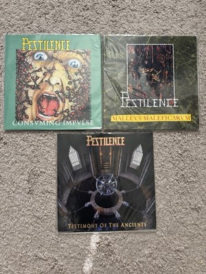 Pestilence Vinyl Lot Consuming Impulse Testimony Of The Ancients Malleus Malefic