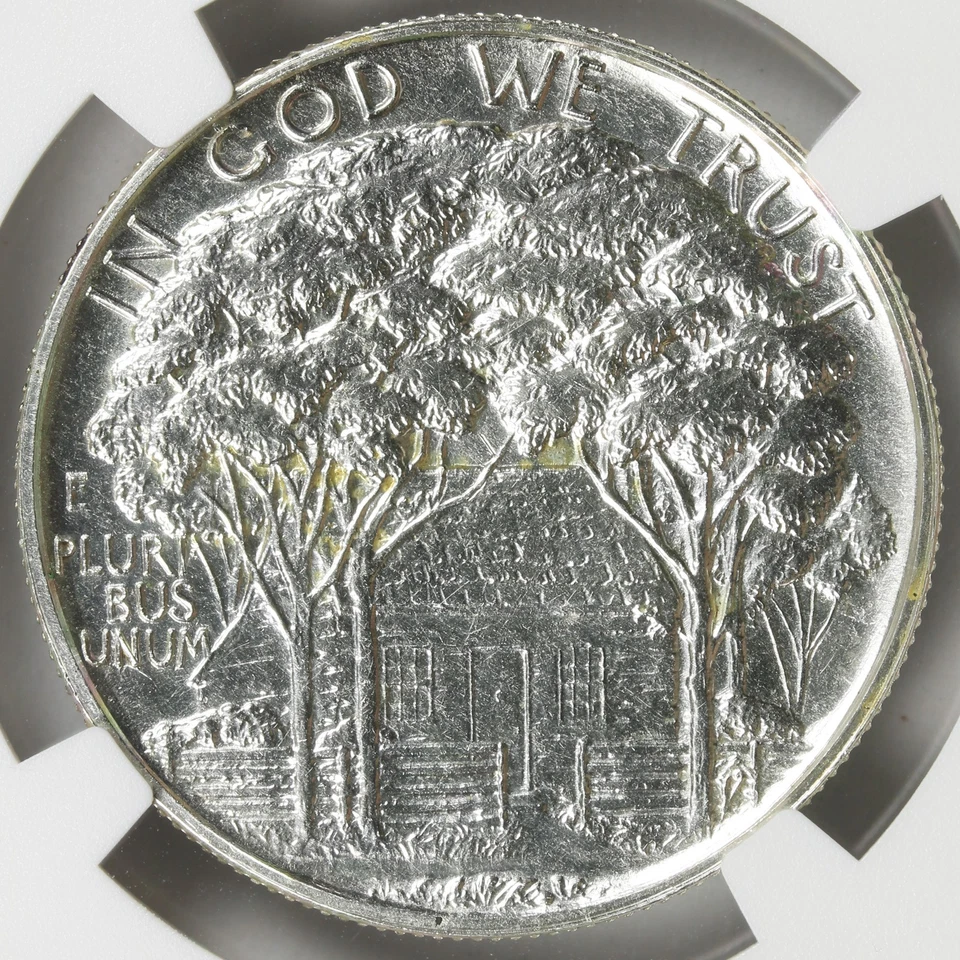 1922 Grant 50c Commemorative Half Dollar NGC Unc Details Obverse Scratched - Image 4 of 4