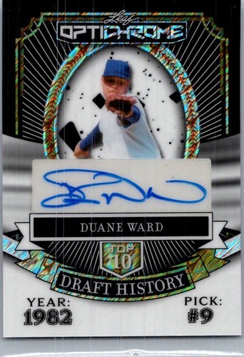 2025 Leaf Duane Ward Optichrome Baseball Black 1/1 Auto