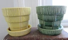 McCoy Pottery-Two Small Planters-1953