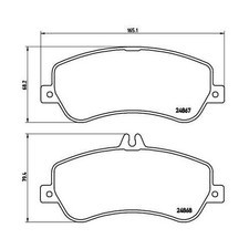 Kits de frein Mercedes 260