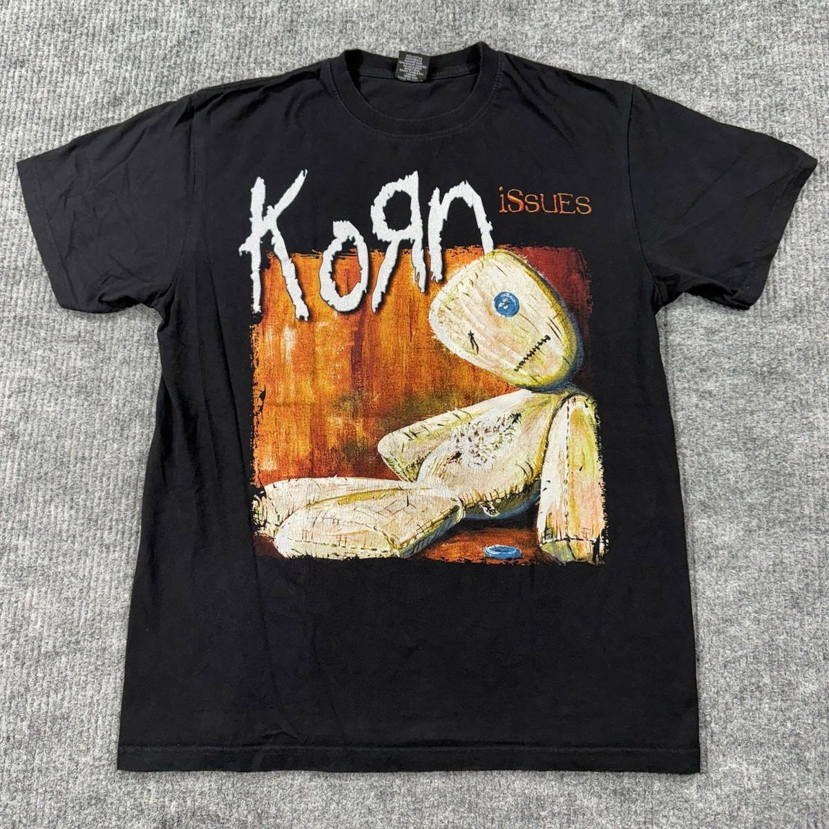 トップス 00s 90s KORN Vintage Vintage Korn Issues Shirt Tour 90s 00s Band Tee Rock Metal Double