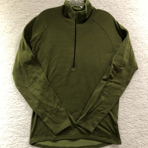 Patagonia Mens Size Medium Green 1/2 Zip Pullover Sweater Vintage Made In USA - Picture 6 of 16