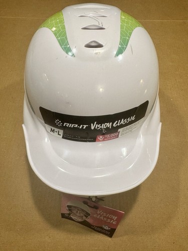 Casco da battuta Rip-It Vision Classic Softball Lime/Bianco M/L adatto a 6 1/2-7 3/8NUOVO