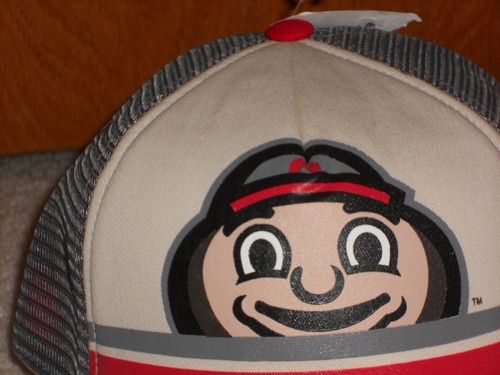 Ohio State University Hat Snapback Trucker Mesh Back Mascot Brutus the Buckeye - Picture 3 of 8