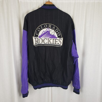 ウェア Majestic MLB COLORADO ROCKIES JACKET Majestic Colorado Rockies Therma Base Jacket New TALL 4XL