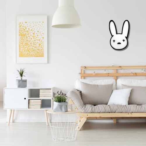 Letrero de pared Bad Bunny - blanco y negro - Imagen 6 de 6