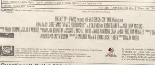 Chris Evans 3 DVD Lot: PERFECT SCORE, NEW COMERS, WHAT'S YOUR NUMBER Scarlett Jo - Picture 5 of 11