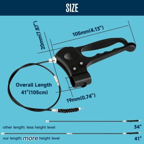 2 Pack Brake Handle Assembly Replacement for Rolling Walker Transport Wheelch... - Picture 8 of 8