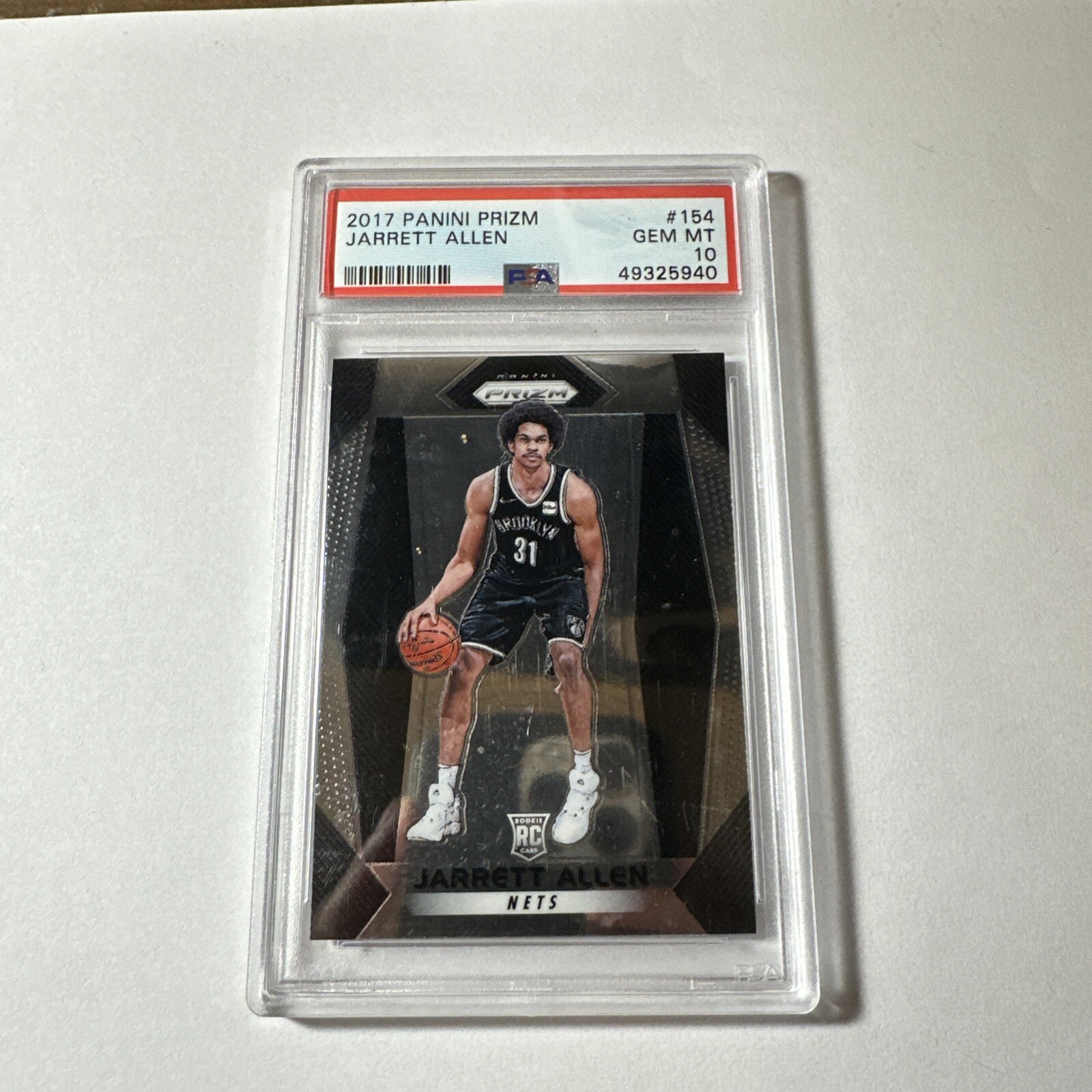 2017 PANINI PRIZM JARRETT ALLEN #154 ROOKIE RC PSA 10 CAVS