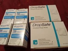 200 True Metrix Self Monitoring Blood Glucose Strips  4x 50 ct Boxes And Pads