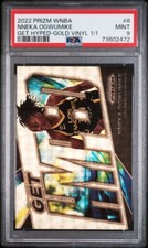 Nneka Ogwumike 2022 Panini Prizm WNBA #8 Get Hyped Gold Vinyl 1/1 PSA 9 Mint