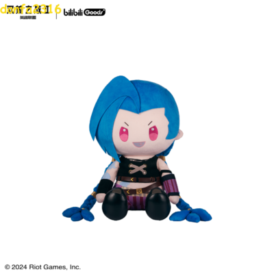ARCANE League of Legends アーケイン ぬいぐるみ Official League of Legends LOL Arcane Jinx Plush Toy Sitting Doll