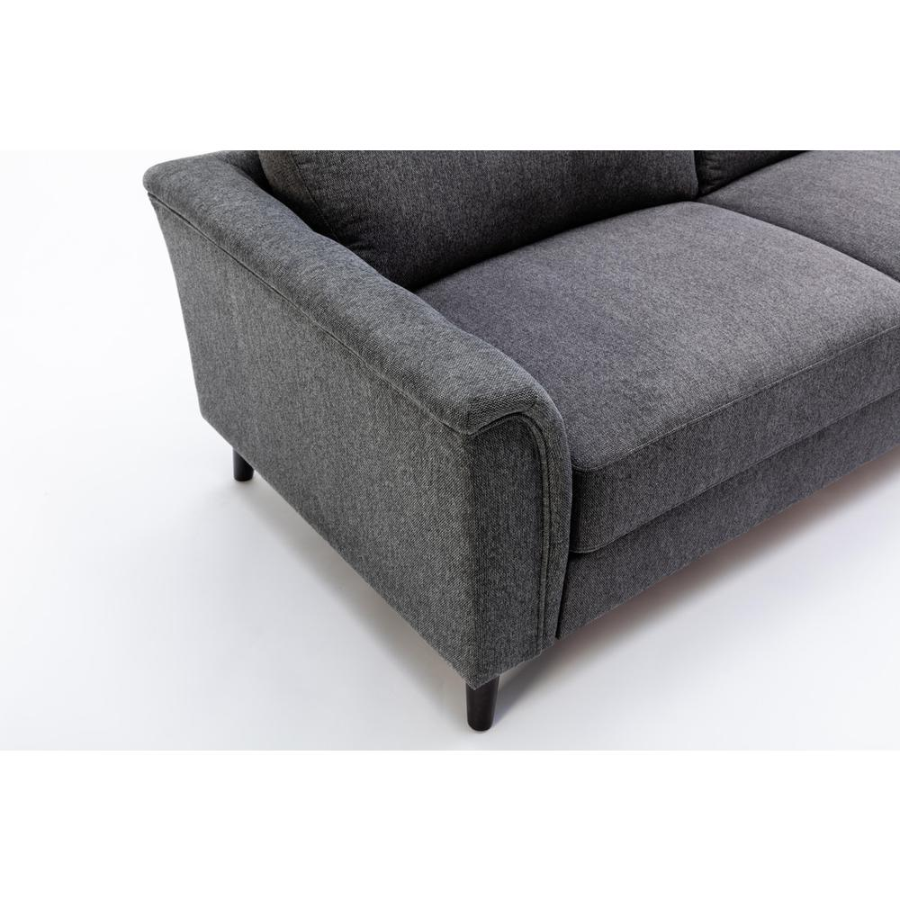 Stanton Dark Gray Linen Sofa Loveseat Chair Living Room Set eBay
