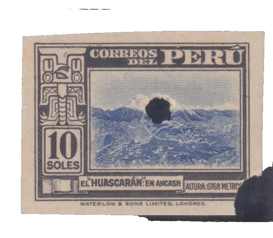 Estampillas peruano Prueba, ensayo