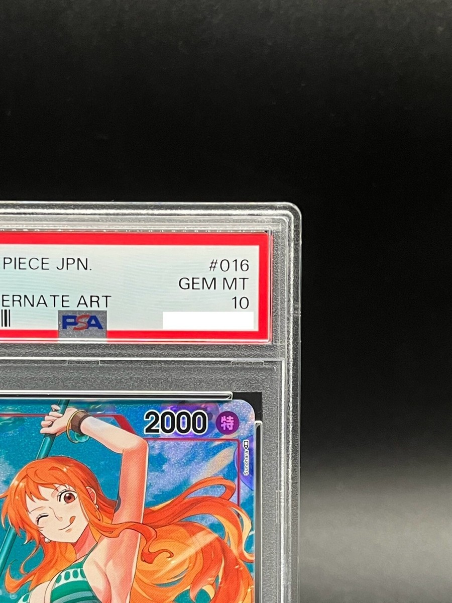 PSA 10 Nami Alt Art OP01-016 R Rare ROMANCE DAWN ONE PIECE Card