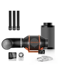  Inline Fan Air Ducting Carbon Filter Spider Farmer 4" 205 CFM Grow Kits. 