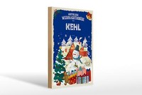 Holzschild WeihnachtsgrüßE Kehl Geschenk Fest Deko Schild 20X30 Cm