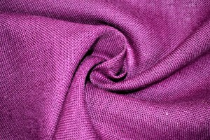 purple burlap fabric