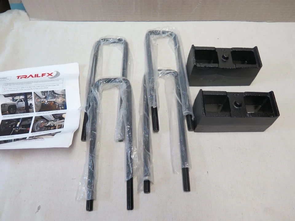 TrailFX G30RB1 Leaf Spring Block Kit 1999-2018 Chevy Silverado Sierra 1500 (6A2 - Image 2 of 4