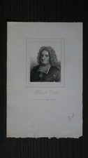 VERTOT RENE AUBERT DE (1655-1735) - HISTORIEN- GRAVURE ORIGINALE XIXEME