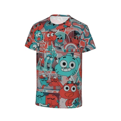 The Amazing World Of Gumball Cartoon Children's Short Sleeve Basic CasualT-shirt - Picture 19 of 37