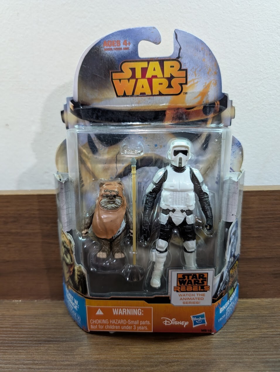 STAR WARS ROTJ WICKET WARRICK EWOK & BIKER SCOUT 2 pack action figure MS10 2of2